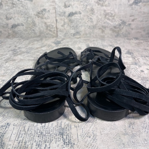 Saint Laurent Paris made in Italy tie up greek sandals - Picture 4 of 10